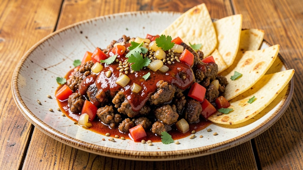 Authentic Mexican Restaurant Ground Beef Recipe: Crispy Tortilla-Crusted Bites with Spiced Tomato Magic