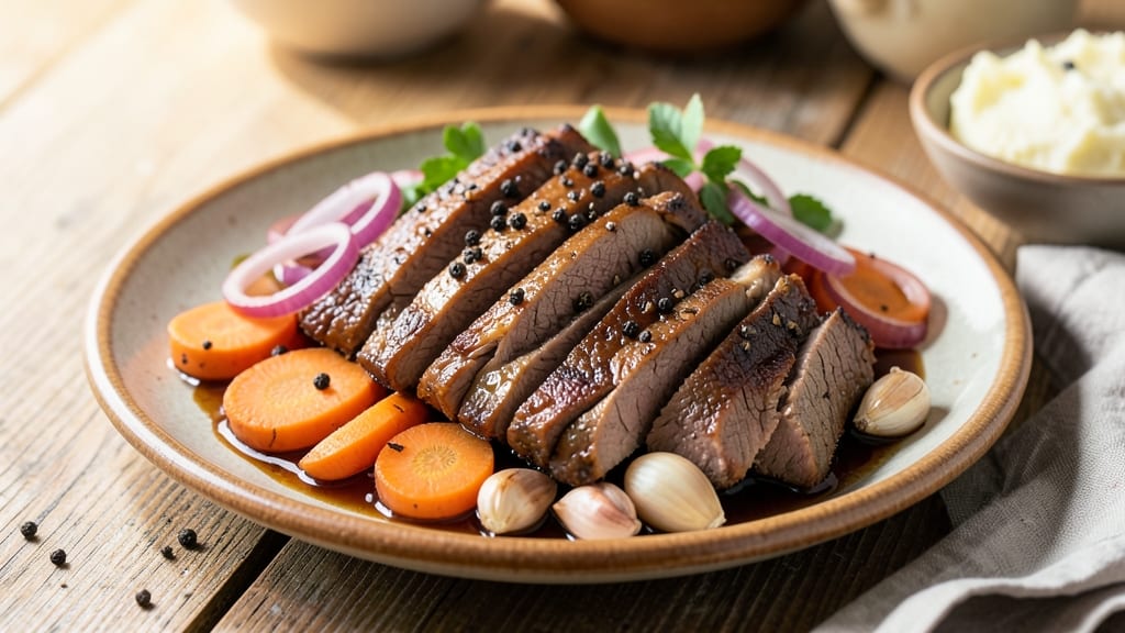 Arbys Roast Beef Copycat Recipe: Au Jus-Poached Tenderness With Crusty Bread Bites