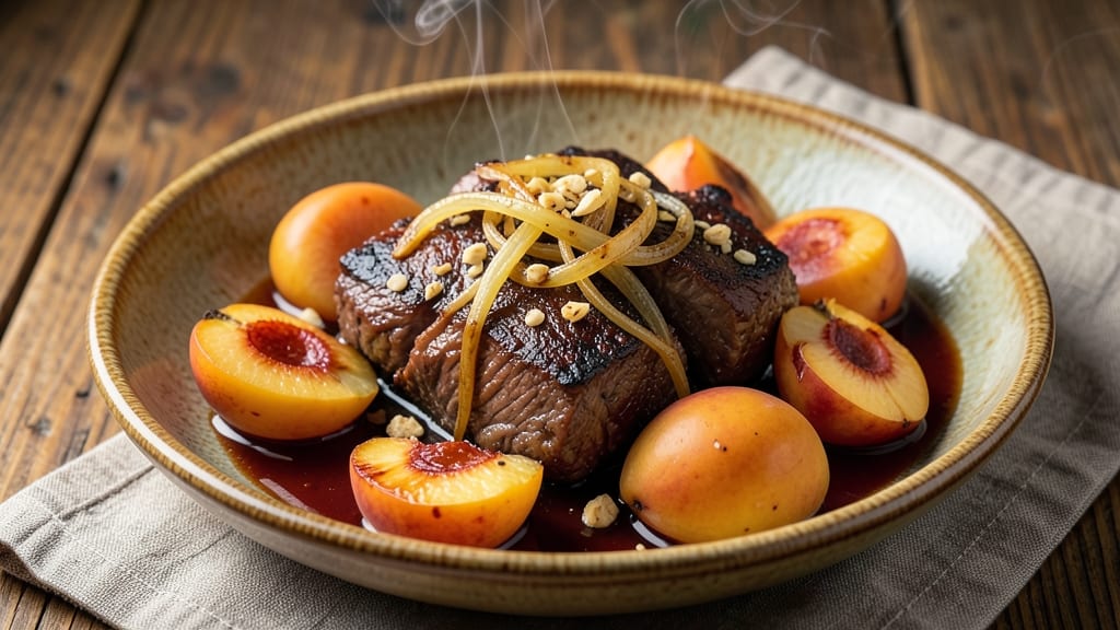 Beef and Peaches Recipe: Sweet-Savory Stew With Caramelized Depth