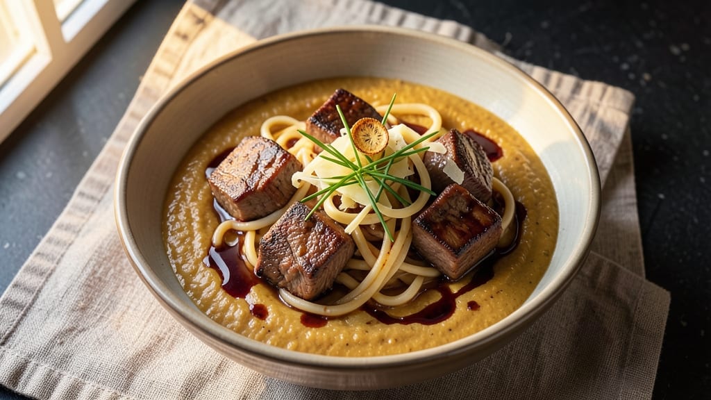 Beef and Noodles Recipe with French Onion Soup: Deep-Caramelized Onions Meet Hearty Beef and Egg Noodles