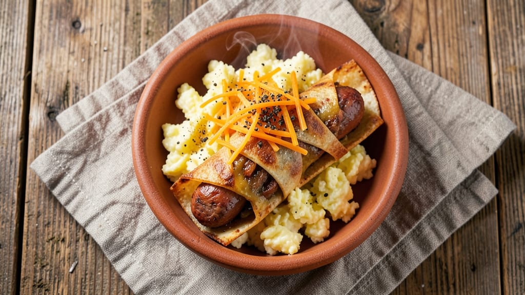 Beef and Cheese Sausage Recipe: Crispy Tortilla Bites With Melty Cheese Pull