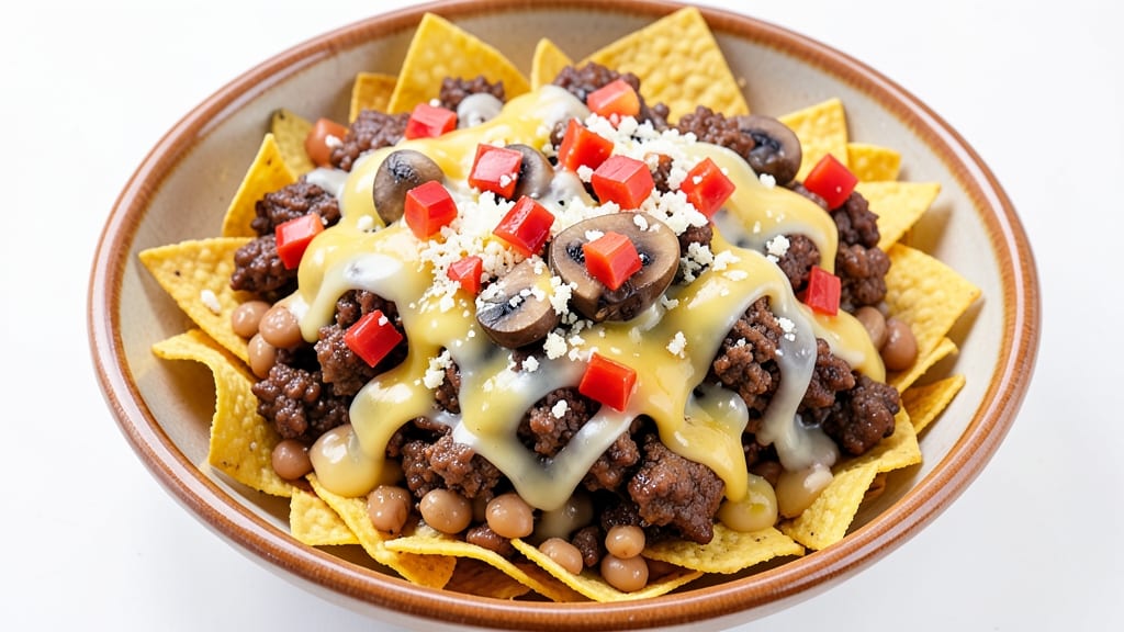Beef Bean Cheese Nachos Recipe: Crispy Tortilla Bites With Cheesy Pull-Apart Magic