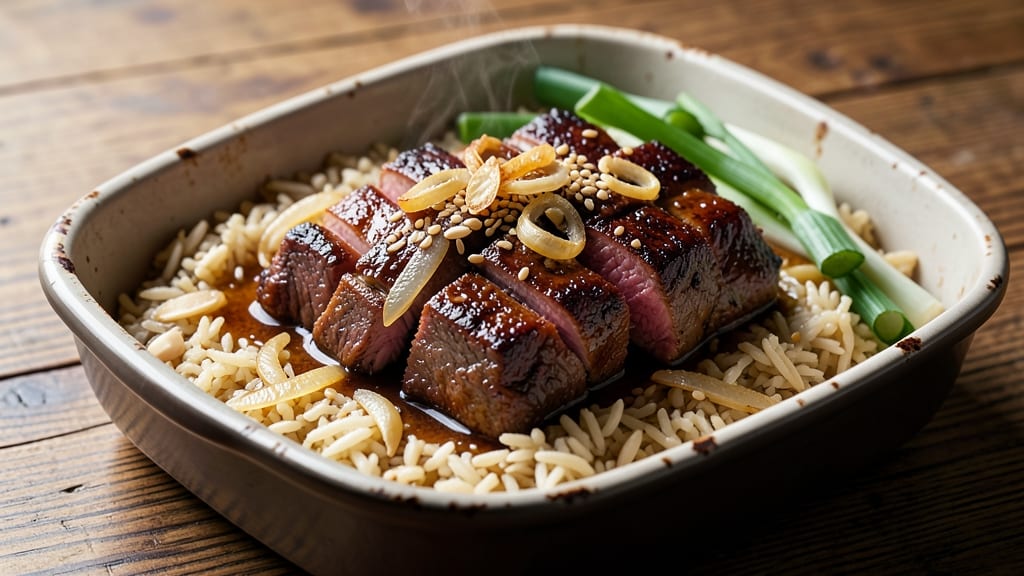 Beef Baked Rice Recipe: Savory Beef and Herbed Rice in One Pan