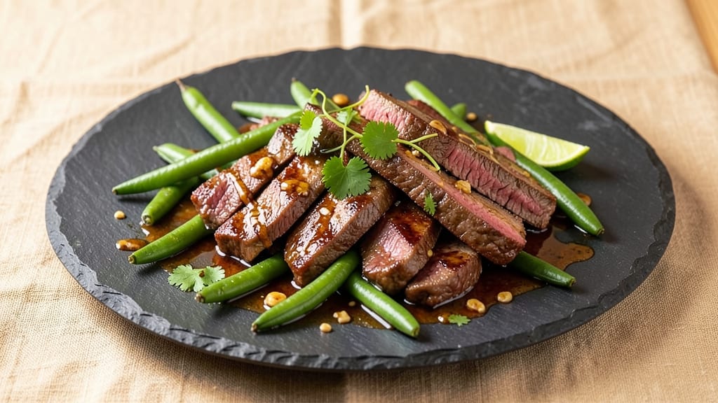 Beef And Long Beans Recipe: Wok-Fired Crunch With Silky Green Sauce