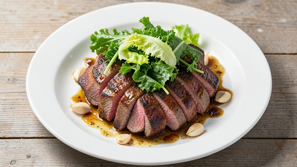 Beef and Greens Recipe: Smoky Garlic Roast with Wilted Kale Magic