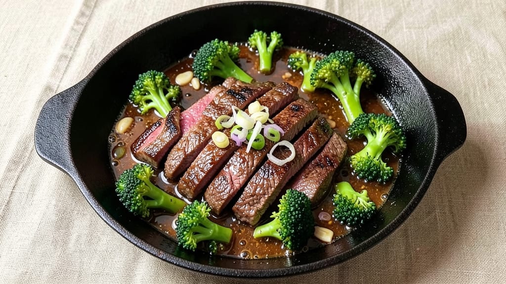 Beef and Broccoli Skillet Recipe: Wok-Style Crunch and Silky Sauce in One Pan