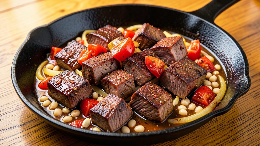 Beef and Hominy Recipe: Smoky Chili-Spiced Stew With Corny Crunch