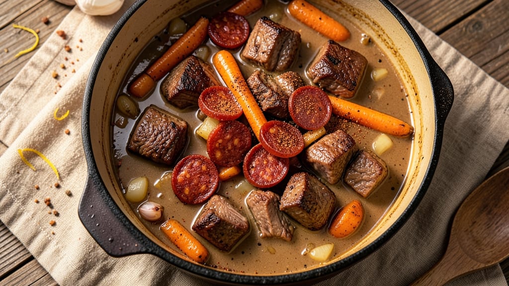 Beef and Chorizo Stew Recipe: Deep-Smoked Spice That Melts Into Every Bite