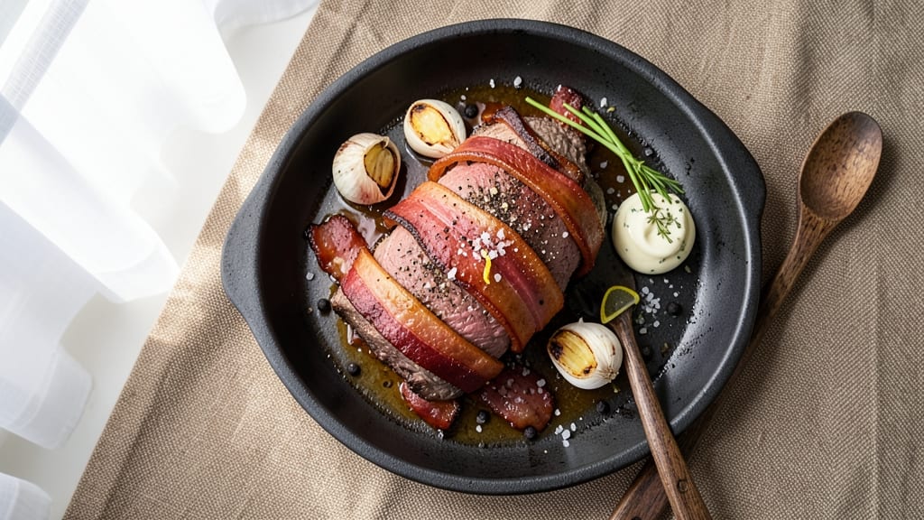 Bacon-Wrapped Beef Tenderloin Recipe: Oven-Baked Juiciness With Crispy Edges