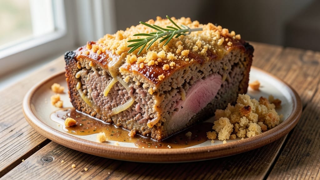 Beef and Pork Meatloaf Recipe With Bread Crumbs: Crispy Crust and Juicy Centers