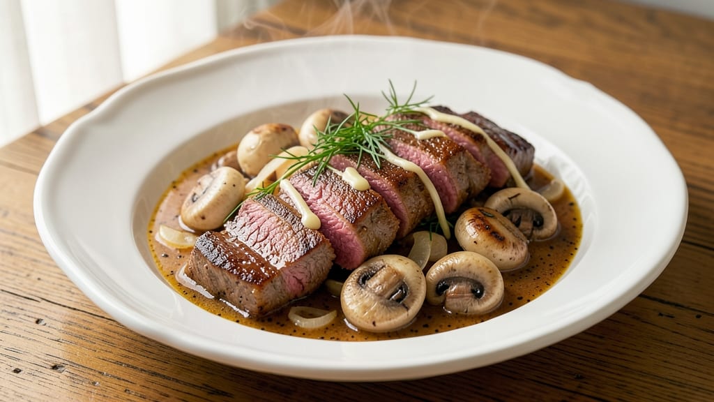 Beat Bobby Flay's Beef Stroganoff Recipe: Creamy Mushroom Wine Magic