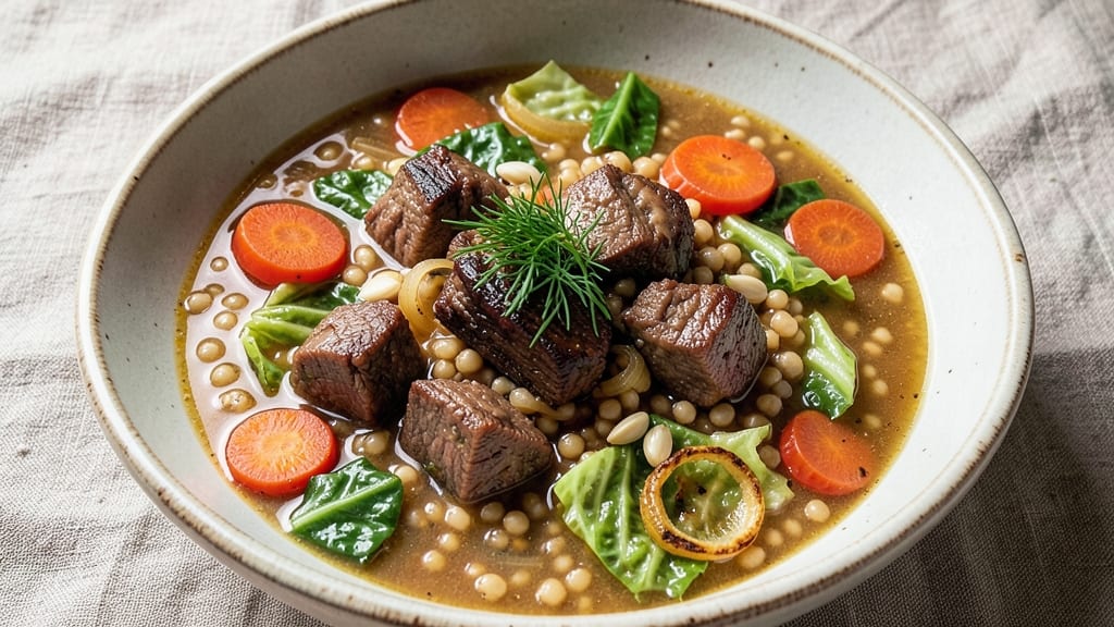 Beef Barley and Cabbage Soup Recipe: Hearty Winter Warmth in One Pot