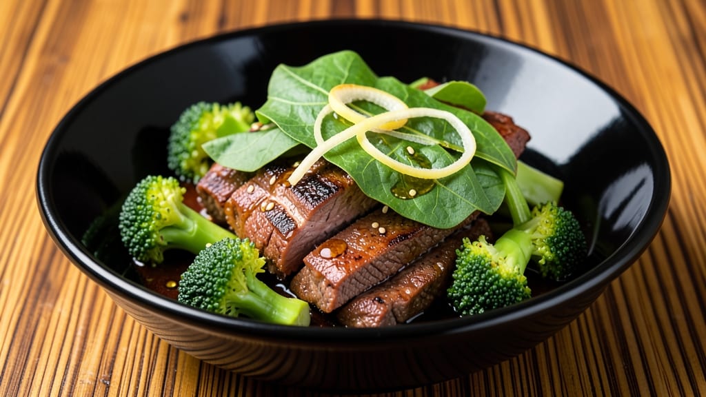 Beef and Broccoli Recipe Lau: Wok-Fired Soy Ginger Crunch With Silky Sauce
