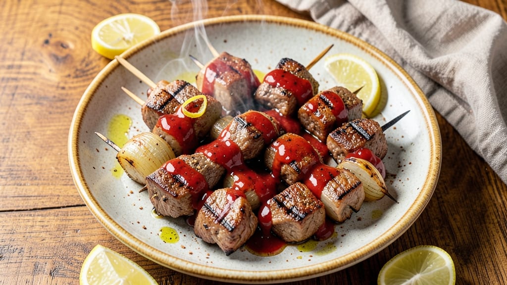 Armenian Beef Kabobs Recipe: Skewered Spice-Rubbed Tender Bites With Charred Flavor
