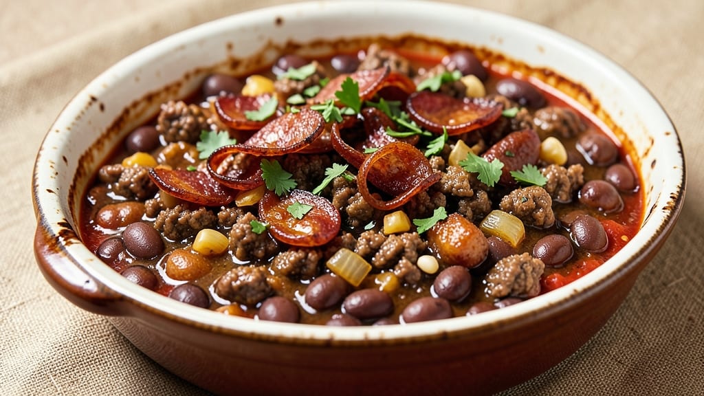 Baked Bean Recipe with Ground Beef and Sausage: Smoky-Sweet One-Pan Feast
