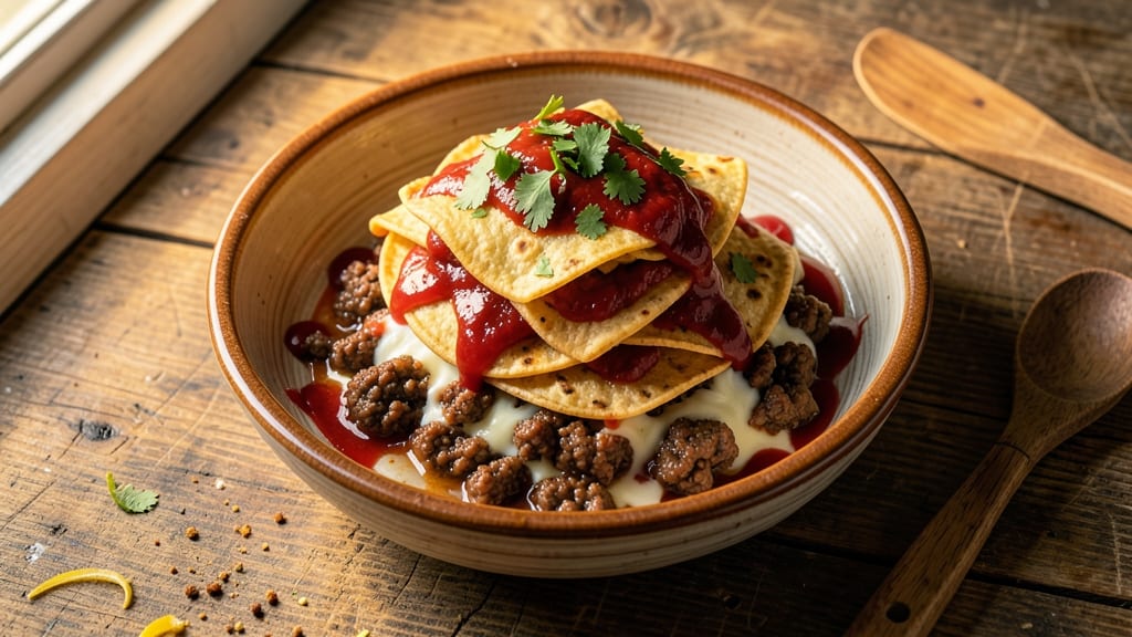 Authentic Beef Enchiladas Recipe With Red Sauce: Smoky Tortilla Layers Drowned in Spiced Tomato Magic