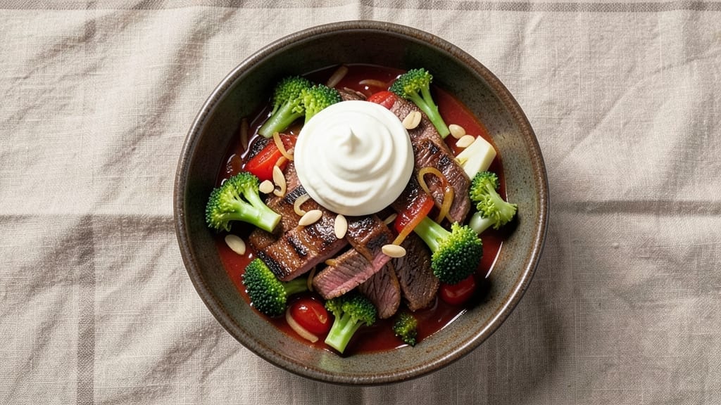 Beef and Broccoli with Tomato Soup Recipe: One-Pan Diner-Style Dinner