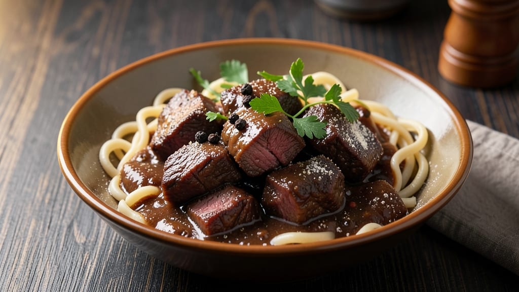 Beef and Noodles Brown Gravy Recipe: Deep-Roasted Flavor and Rich Sauce Fusion