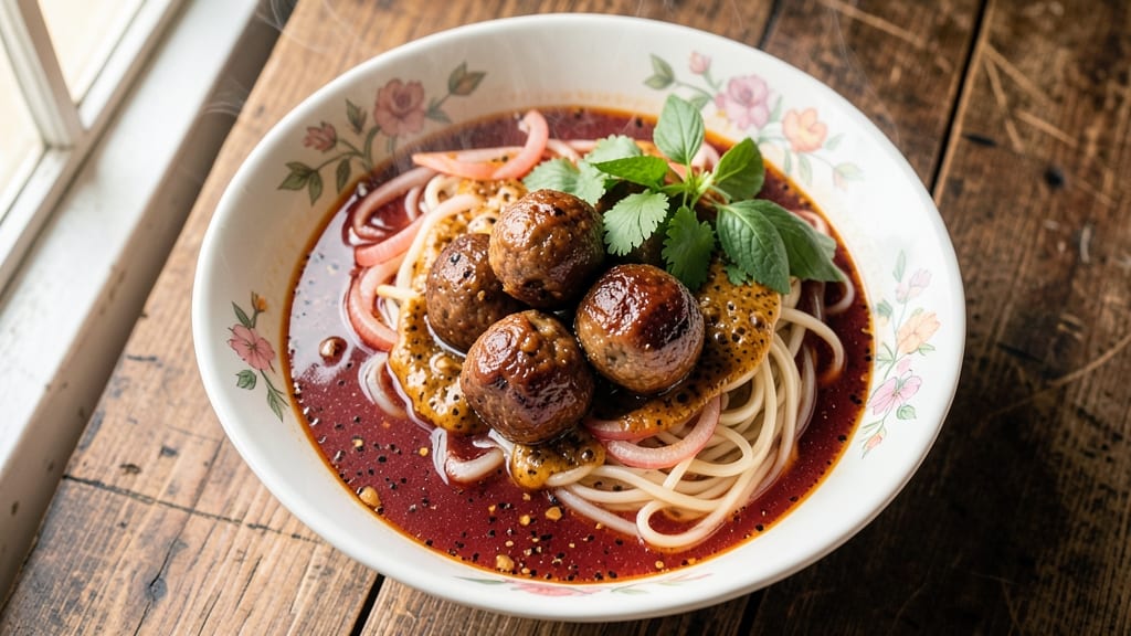 Beef Ball Pho Recipe: Wok-Seared Spice Bombs in Silky Coconut Broth