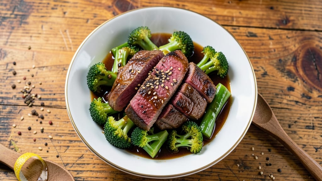 Beef and Broccoli Recipe Video: Velvety Soy-Browned Beef with Crunchy Broccoli Florets