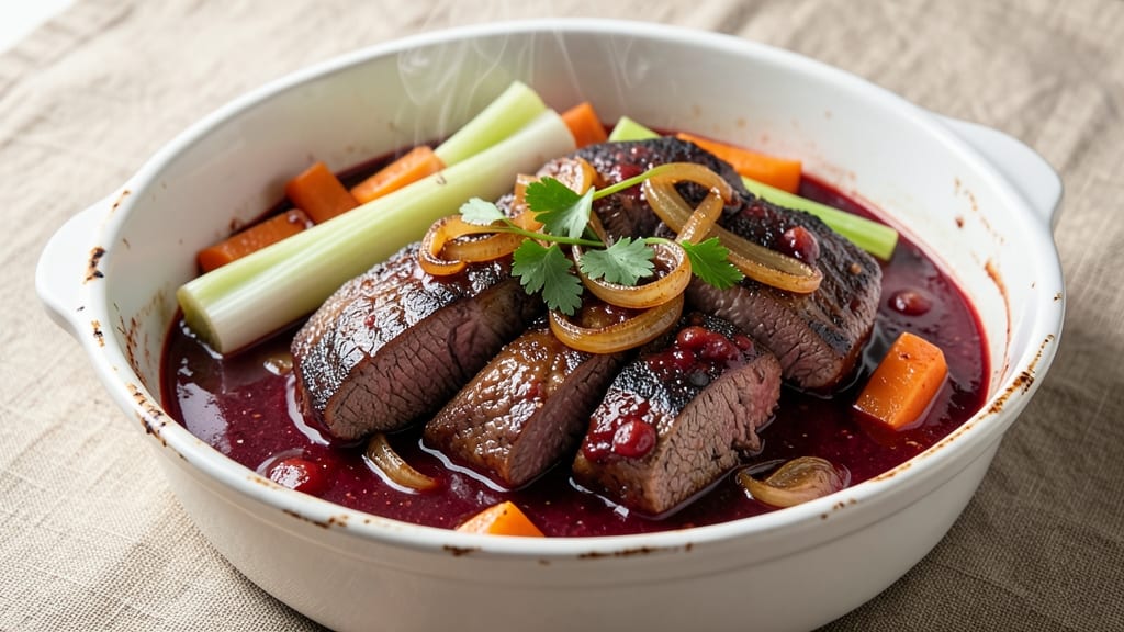 Beef and Red Wine Sauce Recipe: Deep Umami Reduction With Bold Herb Notes