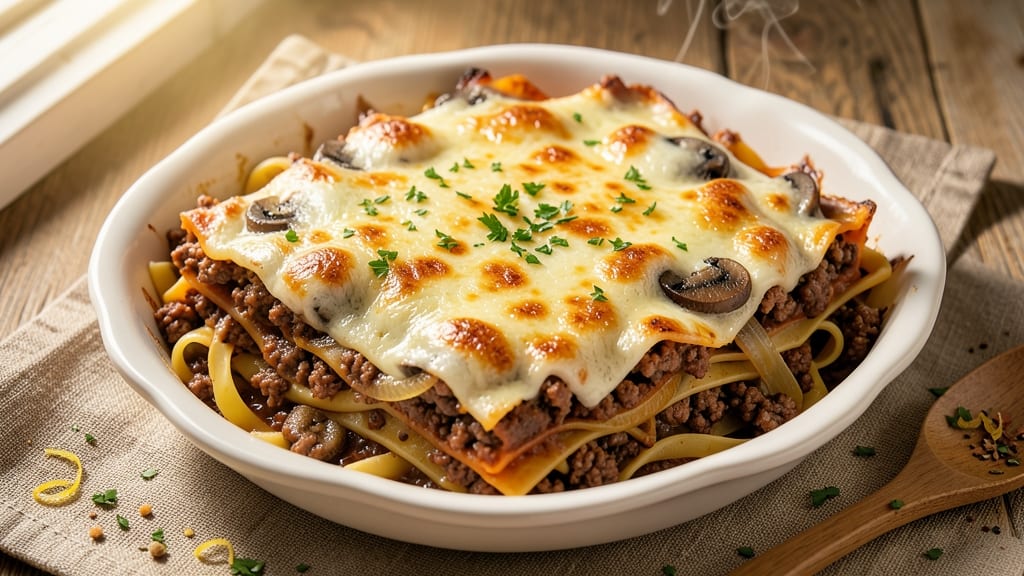 Beef and Mushroom Lasagna Recipe: Rich Layers of Umami and Cheese