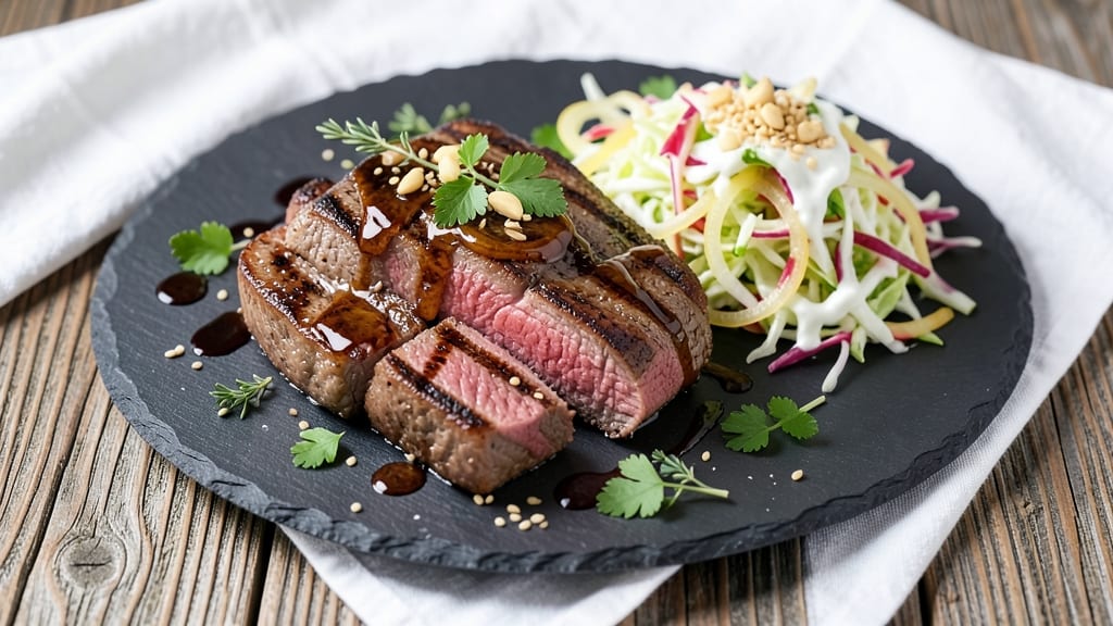 Beef and Coleslaw Recipe: Grilled Steak Pairing With Crunchy Cabbage Slaw