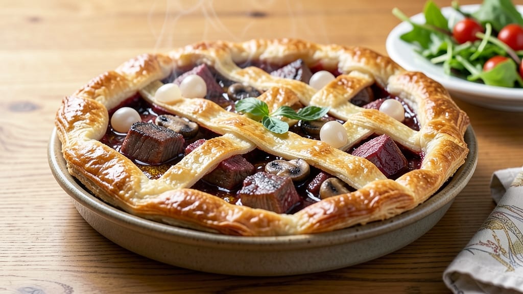 Beef and Burgundy Pie Recipe: Deep Wine-Braised Richness Under Flaky Crust