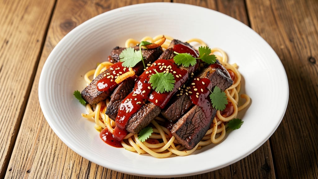 BBQ Beef Noodles Recipe: Smoky-Sweet Glaze That Sticks to Every Noodle