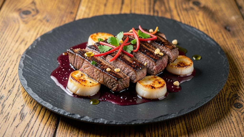 Beef and Scallops Recipe: Seared Richness Meets Silky Sweetness