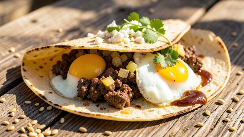 Beef and Egg Burrito Recipe: Breakfast-Fueled Powerhouse With Crispy Tortilla Layers