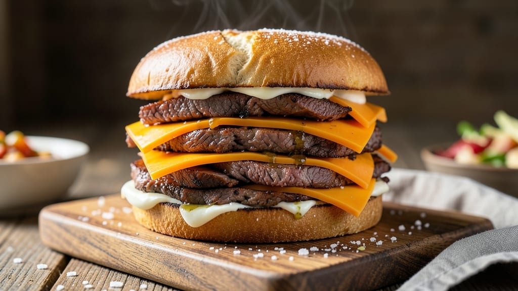 Beef and Cheese Sandwiches Recipe: Crispy-Grilled Layers With Melted Cheese Rivers