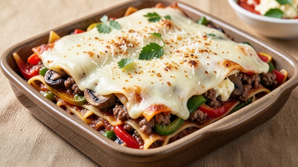 Beef and Veggie Lasagna Recipe: Layered Richness With No-Boil Pasta Trick