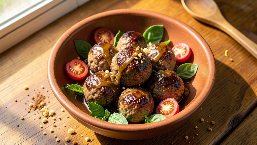 Beef and Veal Meatballs Recipe: Rich Tomato-Basil Braise for One-Pot Magic