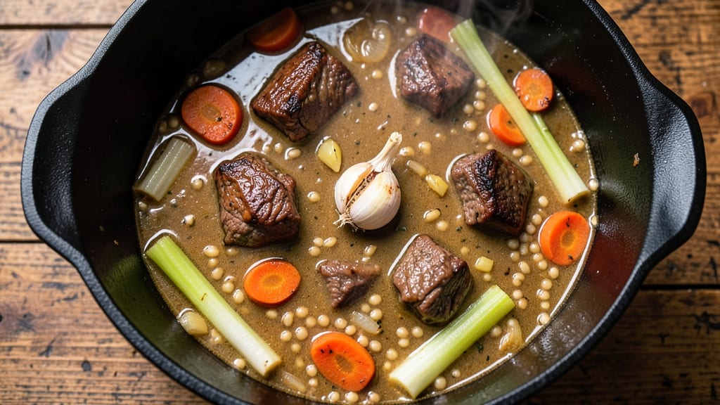 Beef Barley Soup Recipe Dutch Oven: Hearty Dutch Oven Depth in One Pot