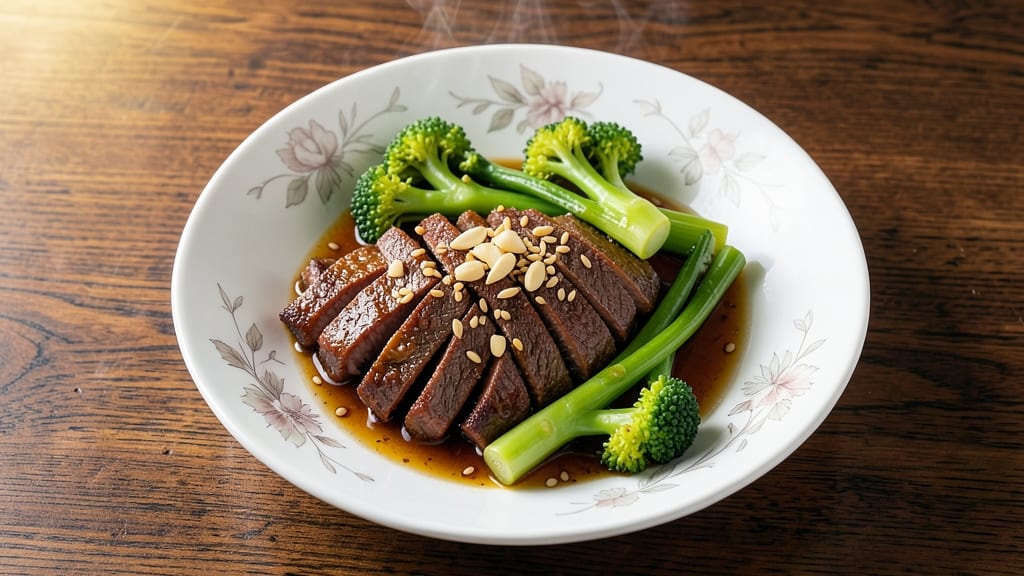 Beef and Gai Lan Recipe: Wok-Seared Bite With Silky Sesame Sauce