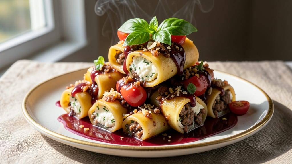 Beef and Ricotta Cannelloni Recipe: Pillowy Pasta Tubes Stuffed With Cheesy Filling