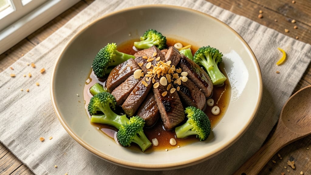 Beef and Broccoli Filipino Recipe: Soy-Braised Tender Beef with Garlicky Broccoli