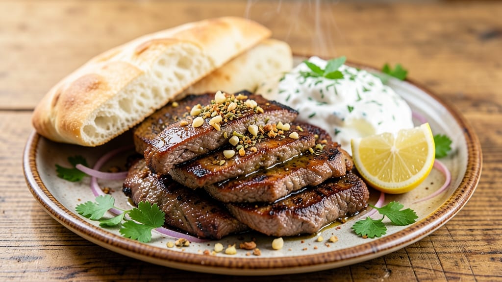 Authentic Beef Gyros Recipe: Warm Pita Wraps with Crispy Pita and Tangy Tzatziki