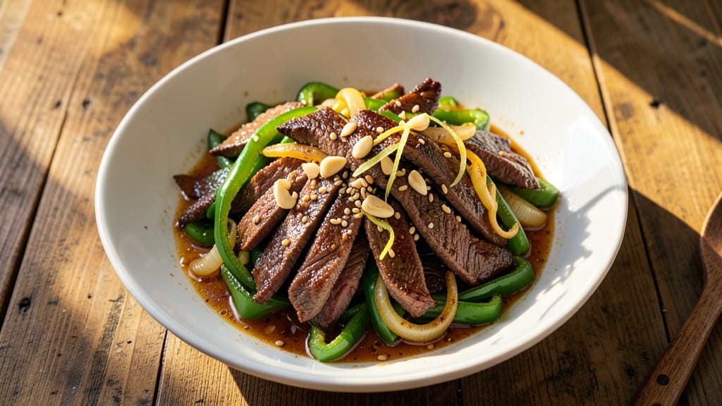 Beef and Green Pepper Stir Fry Recipe: Wok-Fired Crunch With Soy-Ginger Heat