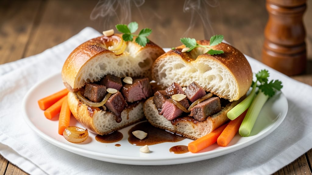 Beef Bagel Soup Recipe: Crispy Croutons and Savory Swirls in One Pot