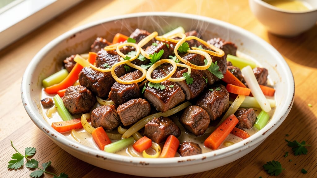 Beef and Pork Casserole Recipe: One-Pan Savory Layers With Herby Gravy