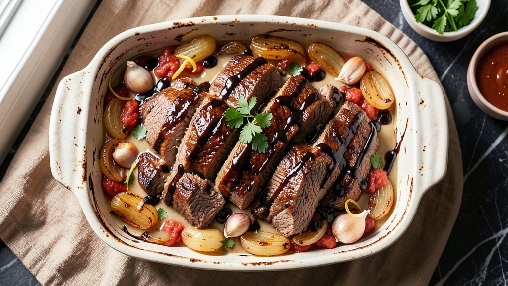 BBQ Beef Casserole Recipe: Slow-Simmered Richness With Caramelized Onions