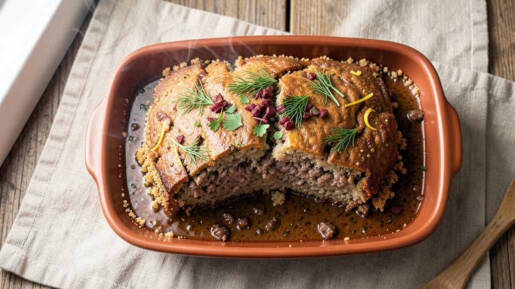 Beef and Lamb Meatloaf Recipe: Herbed Blend for Richer Flavor and Moisture