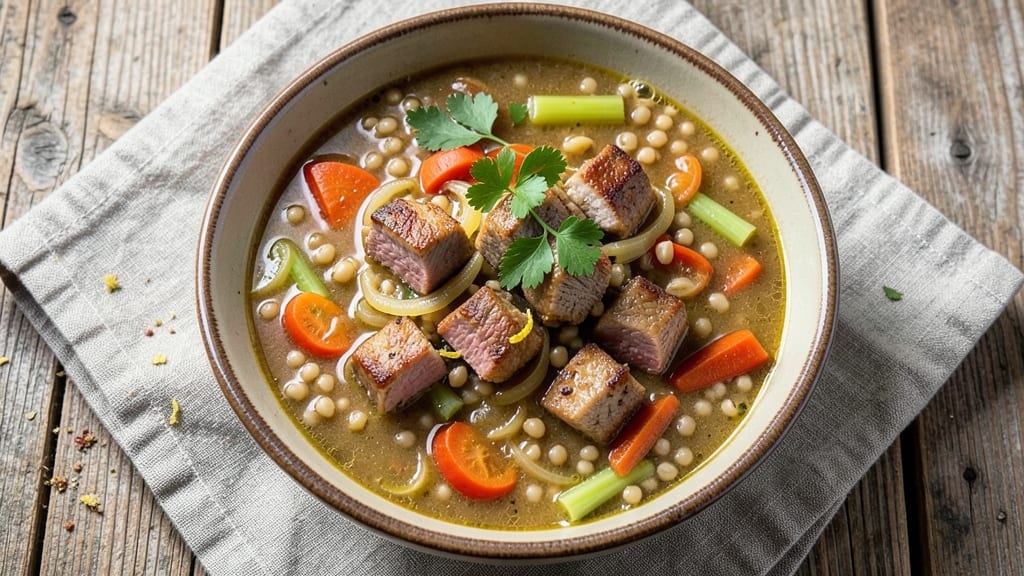 Beef and Barley Soup Recipe: Rachael Ray's One-Pot Heartiness