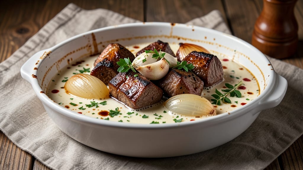 Beef and Milk Recipe: Creamy Stew Simmered With Fragrant Spices