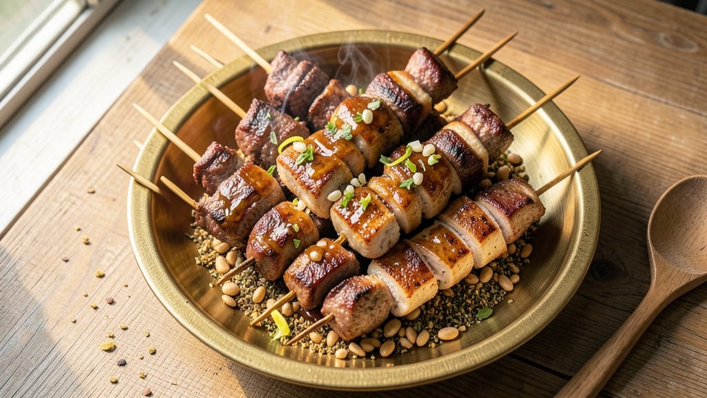 Beef and Chicken Shish Kabobs Recipe: Charred, Juicy Skewers With Lemon-Garlic Magic