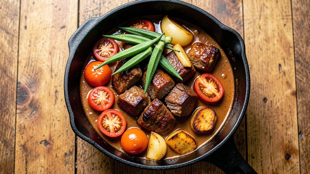 Bajan Beef Stew Recipe: Bold Jerk-Spiced Meat and Root Vegetables