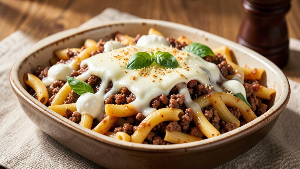 Baked Ziti Recipe with Ground Beef and Sausage: Meaty Layers and Al Dente Noodles