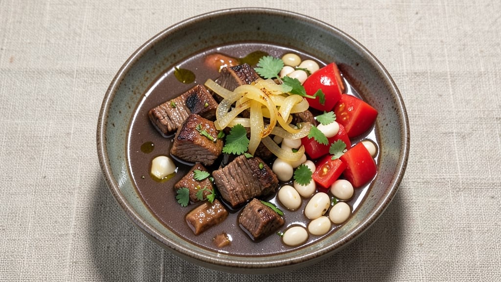 Beef and Black Bean Soup Recipe: Hearty Spiced Simmer With Crispy Tortilla Topping